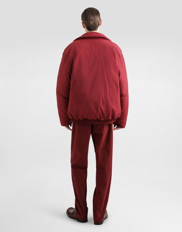 Nohavice Dolce & Gabbana Dolce & Gabbana Tailored Cotton Pants Vínová | GP0R4TFUFL3R0369, 2