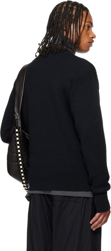 Sveter LEMAIRE LEMAIRE Boxy Round Neck Sweater Čierna | TO1419 LK1042, 2