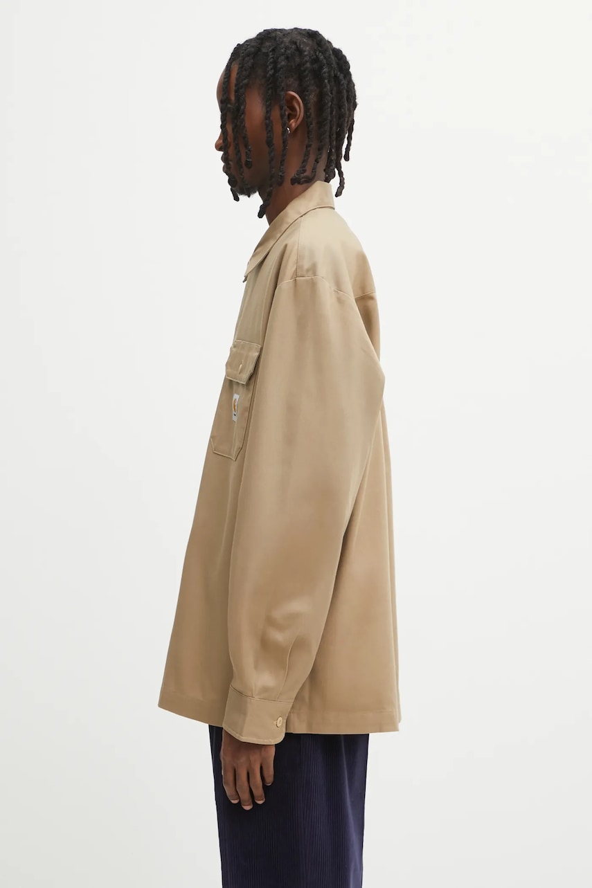 Košeľa Carhartt WIP Craft Long Sleeve Regular Fit Work Shirt Béžová | I033814.8YXX, 1