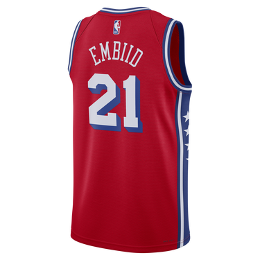 Dres Jordan Dri-FIT NBA Philadelphia 76ers Statement Edition Swingman Jersey Červená | DO9539-658, 2