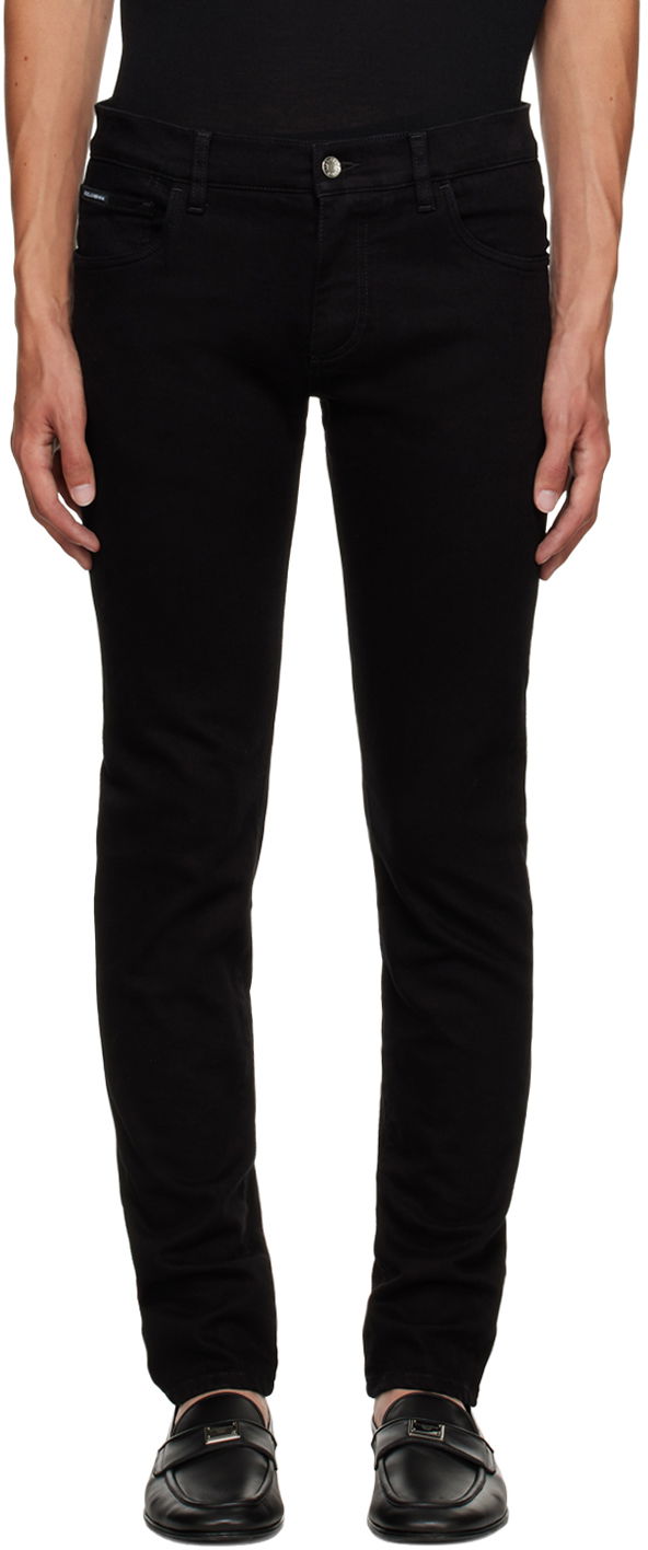 Džínsy Dolce & Gabbana Black Skinny Jeans Čierna | GY07LDG8HD1