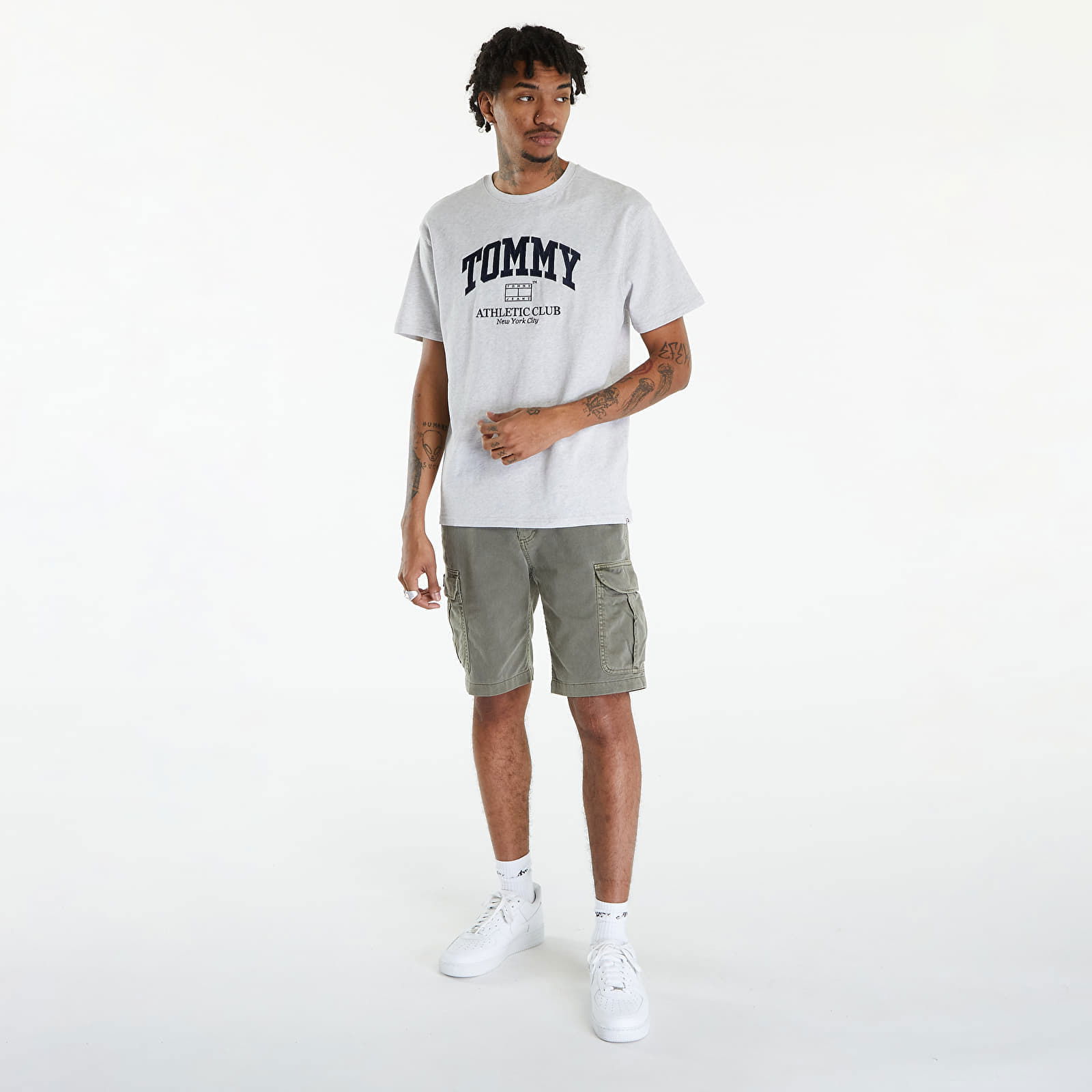 Varsity Logo T-Shirt Silver Grey