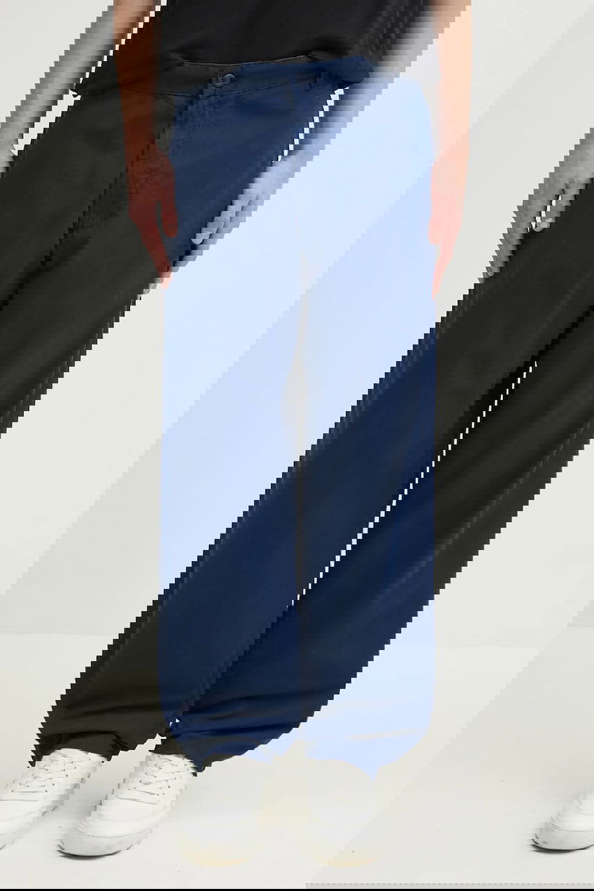 Nohavice Carhartt WIP Calder Simple Cotton Wide-Leg Pant Modrá | I033128.E7GD, 0