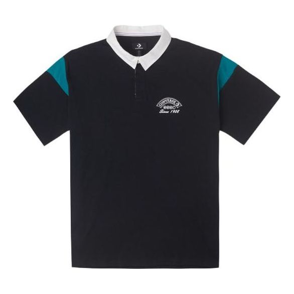 Polo tričko Converse Retro Polo Shirt Čierna | 10026173-A03