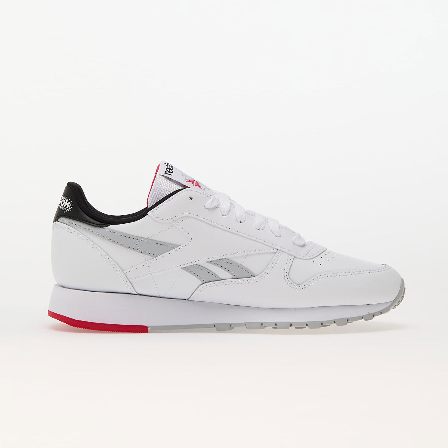 Tenisky a topánky Reebok Classic Leather Ftw White/ Core Black/ Vector Red Biela | 100075003, 1