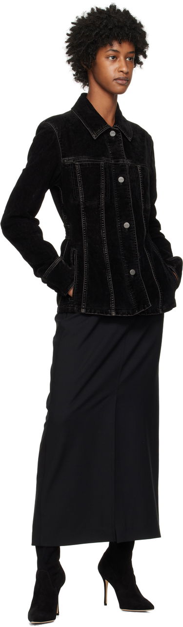 Starostlivosť o obuv Manolo Blahnik Manolo Blahnik Pascalarehi Suede Over-The-Knee Boots Čierna | 220-0698, 4