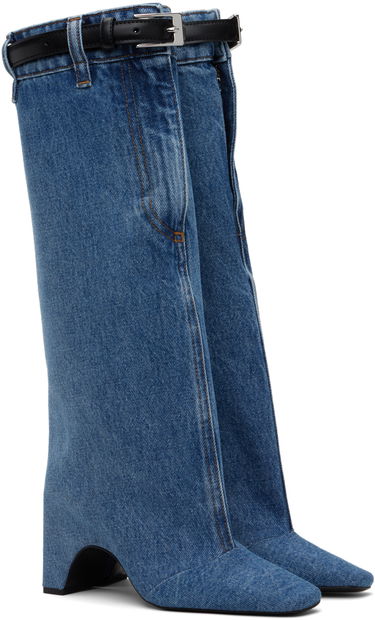 Tenisky a topánky Coperni Open Knee Denim Boots Modrá | COPSH50202, 3