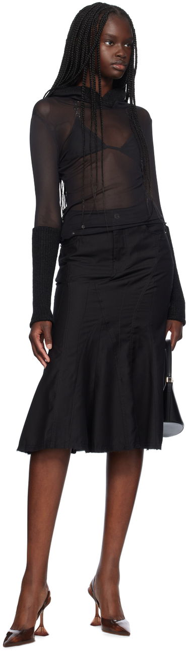 Sukňa Miaou Miaou Gaudi Midi Skirt Čierna | 4004TWBLK, 3