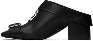 Tenisky a topánky Courrèges Leather Mules With Buckle Čierna | 124SCS096CV0027, 2