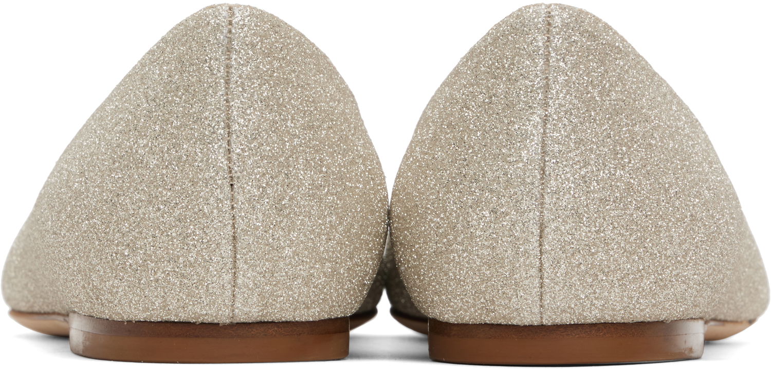 Doplnky Jimmy Choo Jimmy Choo Romy Glitter Ballerina Flats Béžová | ROMY FLAT DGZ, 1