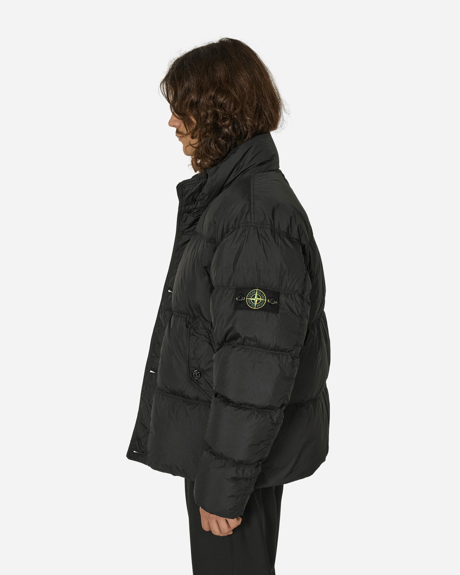 Crinkle Reps Down Jacket Black