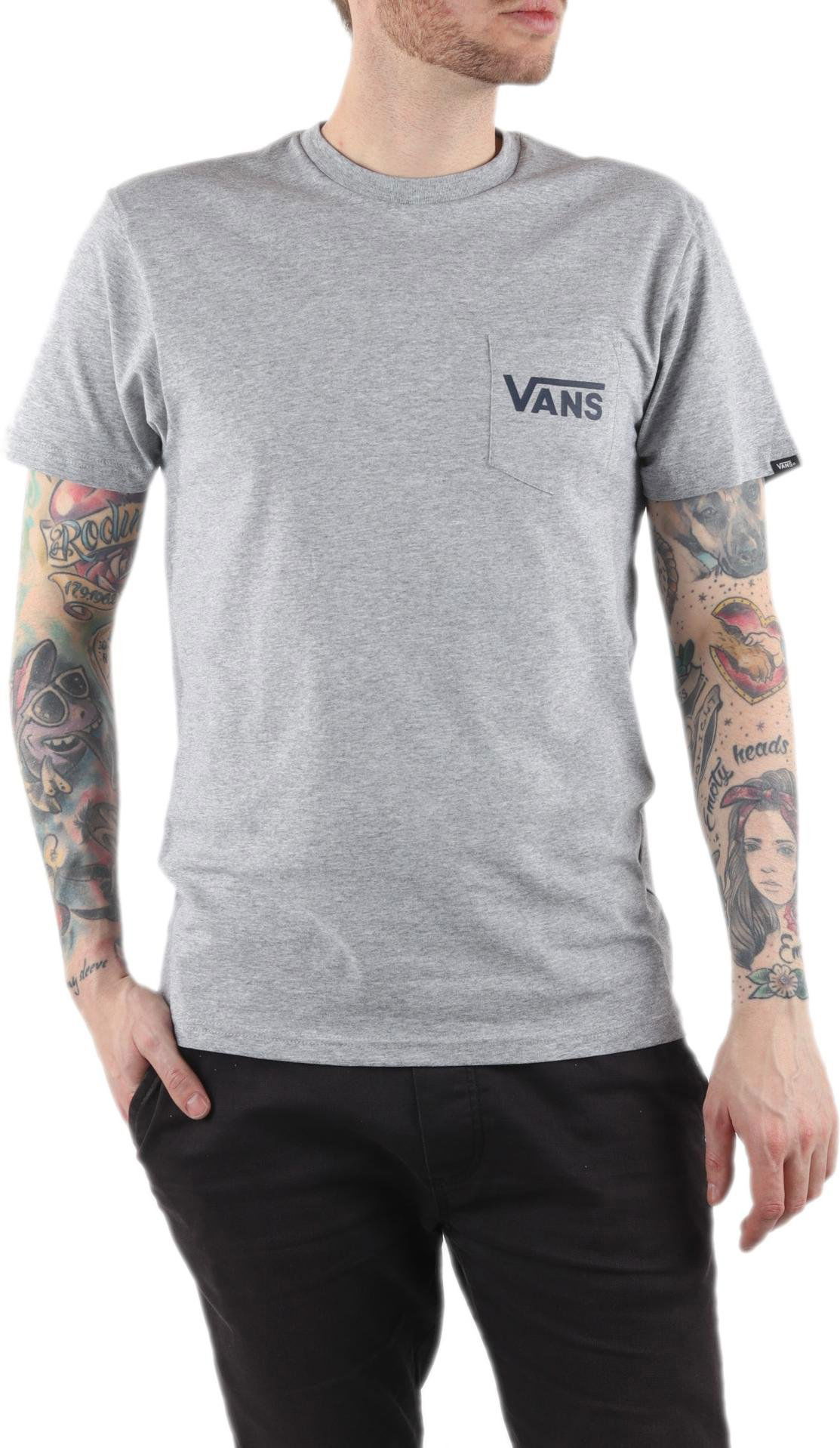Tričko Vans Men's T-Shirt With Pocket Šedá | vn0a2yqvkoo1, 0