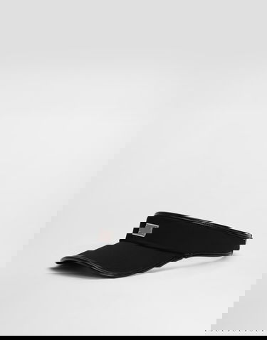 Čiapky a klobúky Dolce & Gabbana Dolce & Gabbana Gabardine Visor Čierna | GH910AFUFL3N0000, 3