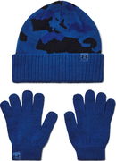 Camouflage Beanie and Gloves Set