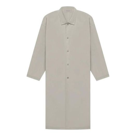 Košeľa Fear of God Essentials Long Coat Šedá | FOG-FW22-094