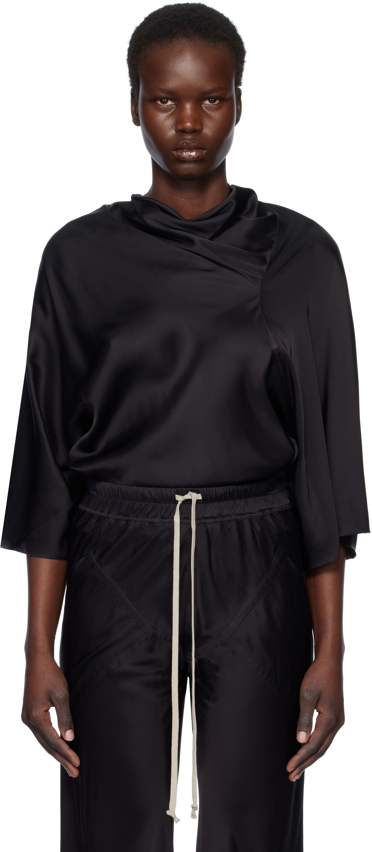 Košeľa Rick Owens Rick Owens Hollywood Cylinder Top Čierna | RP01E7231 SCH, 0