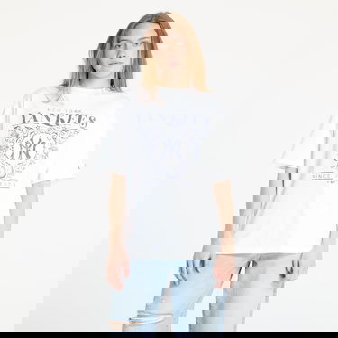 Tričko New Era New York Yankees Floral Graphic Oversized T-Shirt Biela | 60667845, 1