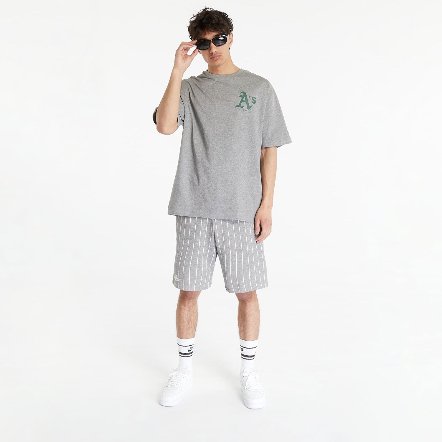 Tričko New Era Oakland Athletics MLB Ice Cream Oversized T-Shirt Šedá | 60357133, 0