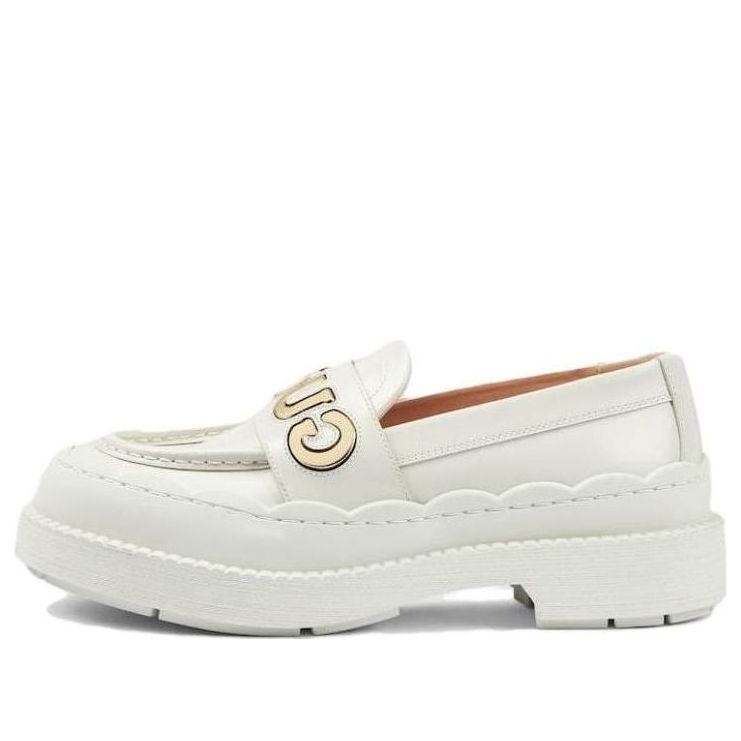 Tenisky a topánky Gucci Gucci Leather Loafers Biela | 752854-AACEW-9071, 0