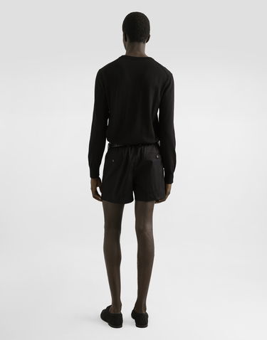 Šortky Dolce & Gabbana Dolce & Gabbana Cotton Gabardine Pleated Shorts Čierna | GP0X9TFUFNVN0000, 2