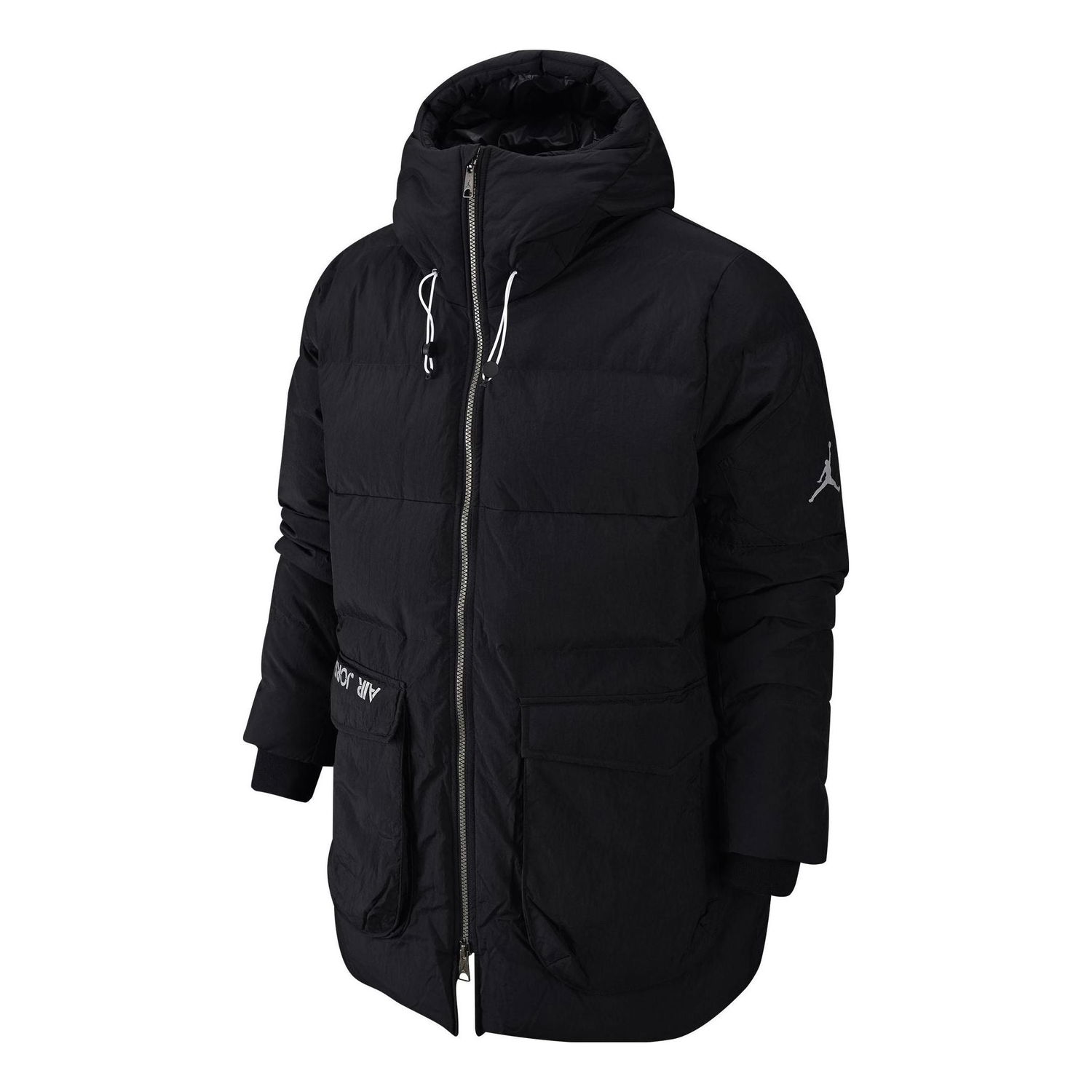 Prešívaná bunda Jordan Storage Pocket Detail Hooded Down Jacket Čierna | DZ4552-010, 0