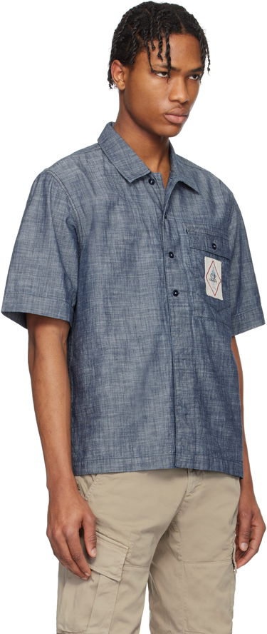 Košeľa C.P. Company C.P. Company Chambray Short Sleeve Shirt Modrá | 18CMSH151A-110065W, 1