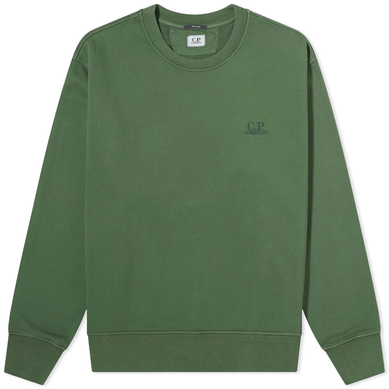 Mikina C.P. Company Cotton Diagonal Fleece Logo Sweatshirt Zelené | CMSS098B-110044R-649, 0