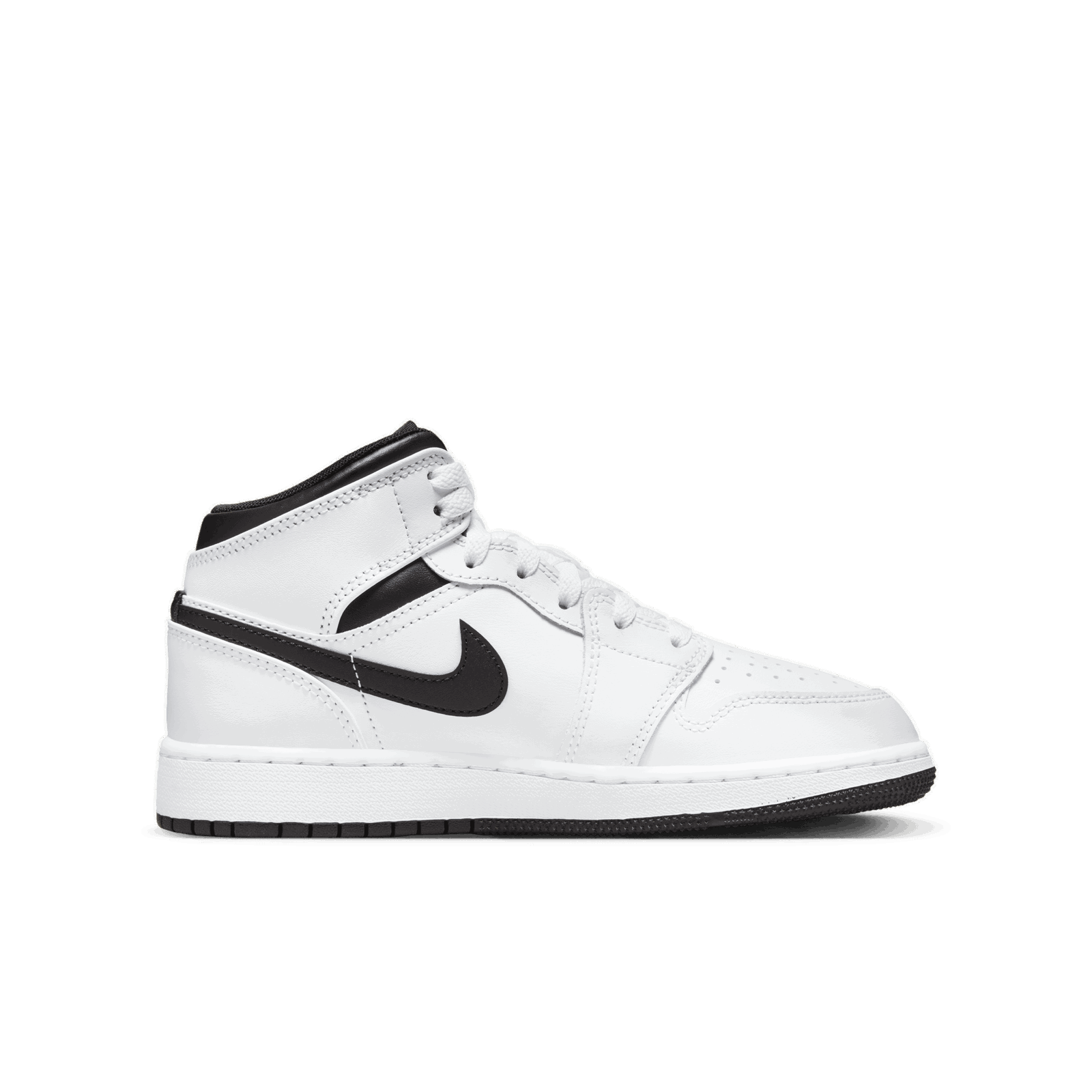 Air Jordan 1 Mid "White Black" GS