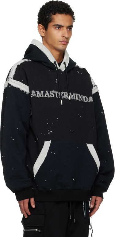 Mikina Mastermind WORLD MASTERMIND WORLD Cut-Off Hoodie Čierna | MW25S15-SW005-001, 1