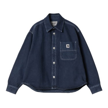 Košeľa Carhartt WIP Georgia Denim Shirt Jacket Modrá | I033747_9, 5
