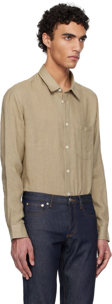 Košeľa A.P.C. Green Cassel Zelené | LIAEK-H12545, 2