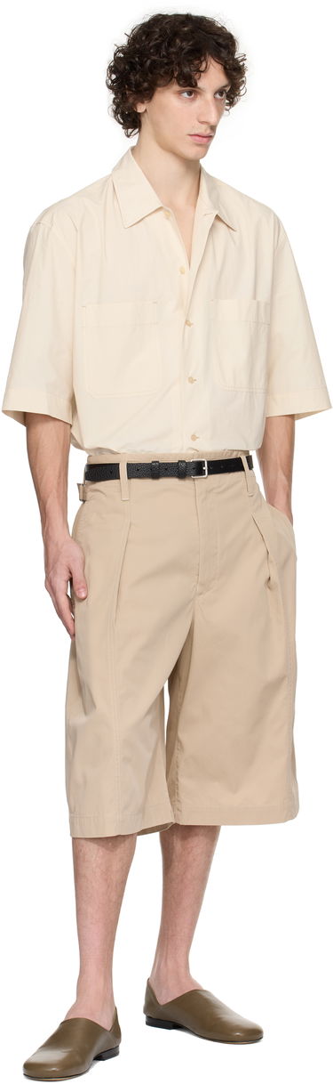 Šortky LEMAIRE Lemaire Maxi Pleated Bermuda Shorts Béžová | PA1212 LF1352, 4