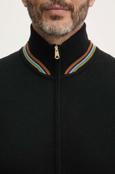 Sveter Paul Smith Paul Smith Wool Zip Cardigan Čierna | M1R.905Y.N02501, 4