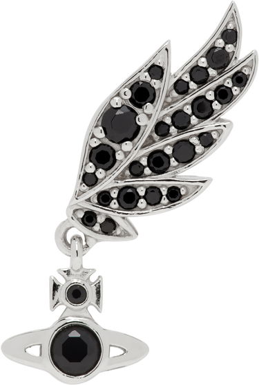 Náušnice Vivienne Westwood Single Stud Earring With Crystals Metalická | 6201034R-01P171-SM, 0