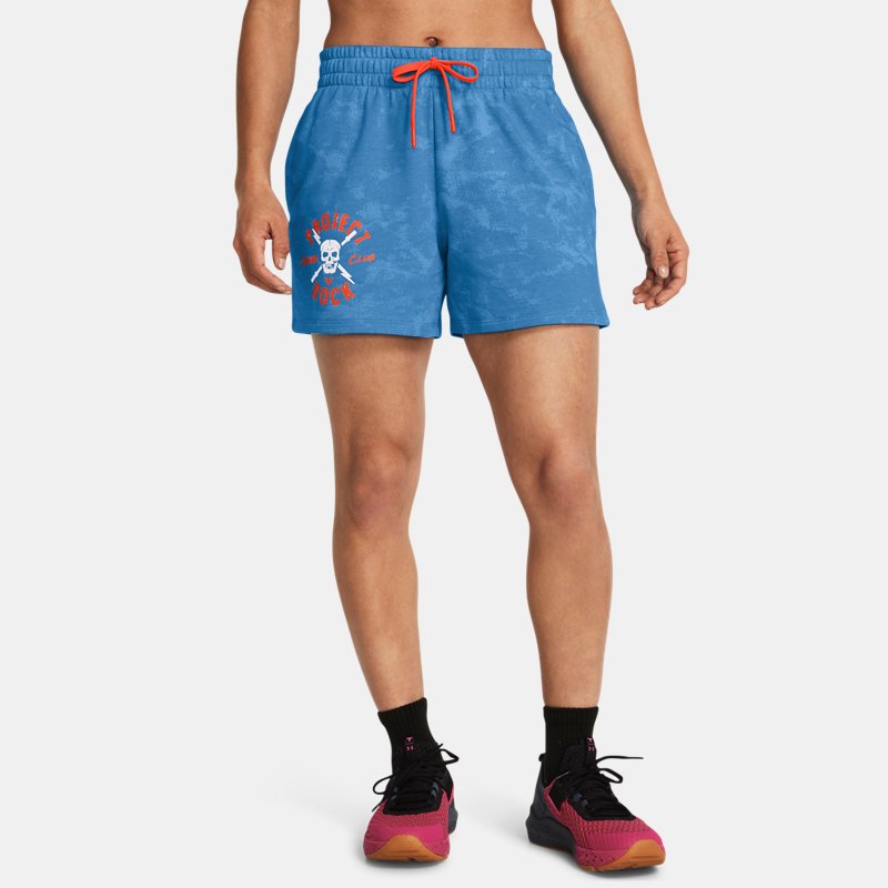 Šortky Under Armour Project Rock Underground Terry Shorts Modrá | 1382712-444