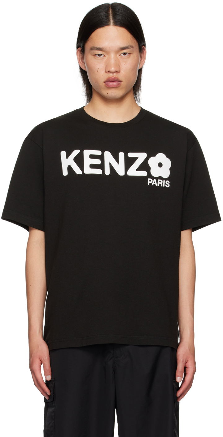 Tričko KENZO Black Paris Boke Flower 2.0 T-Shirt Čierna | FE65TS4724SG