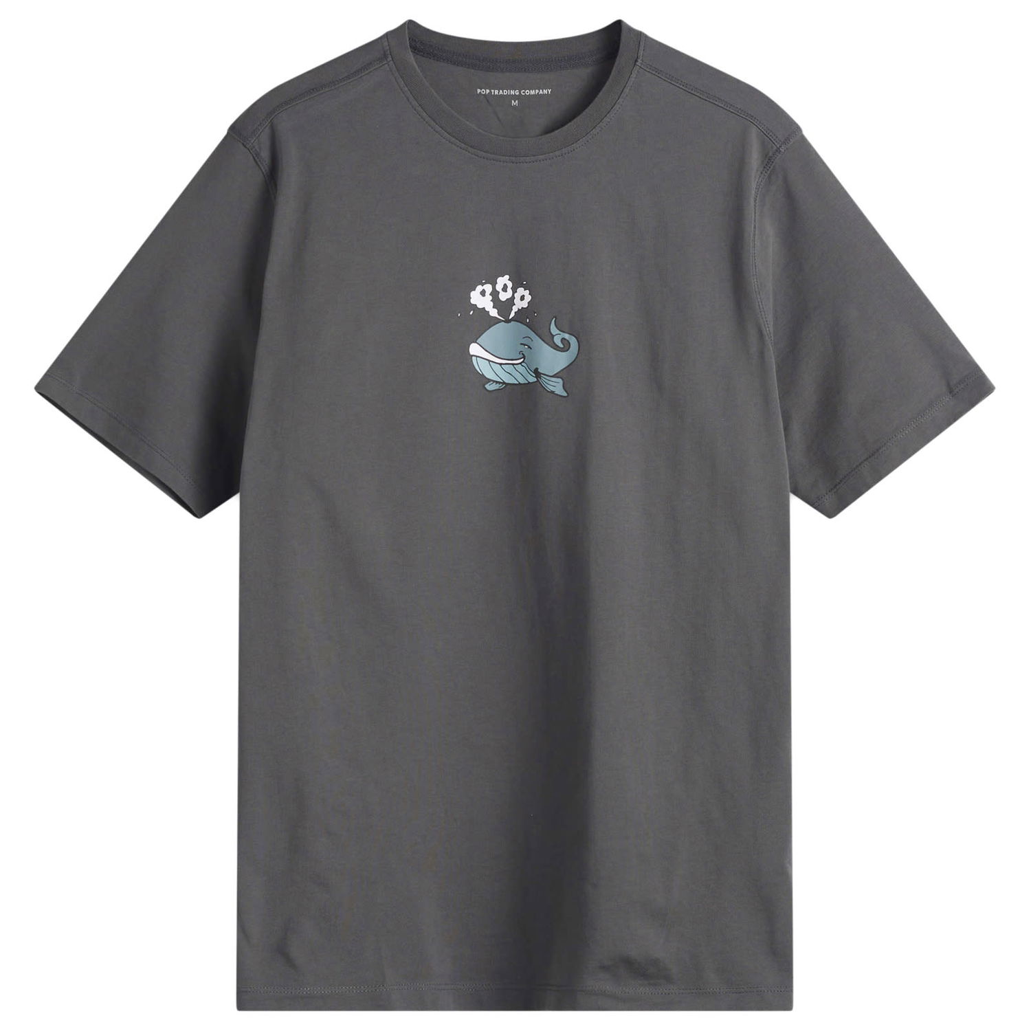 Tričko Pop Trading Company Whale Graphic Tee Šedá | POPSS25-02-022, 0