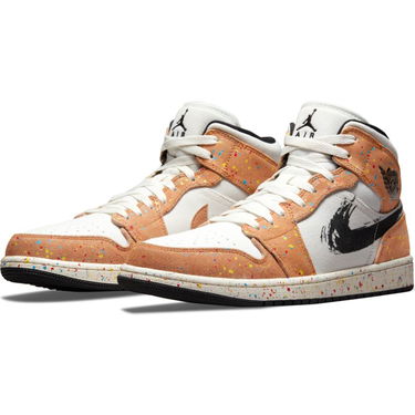 Tenisky a topánky Jordan Air Jordan 1 Mid SE "Brushstroke Paint Splatter" Hnedá | DA8005-100, 1