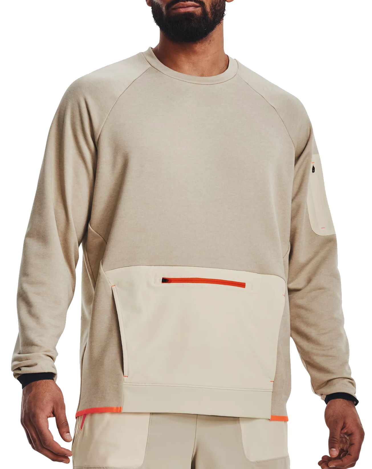 Mikina Under Armour Terrain Terry Crew Béžová | 1370509-279, 0