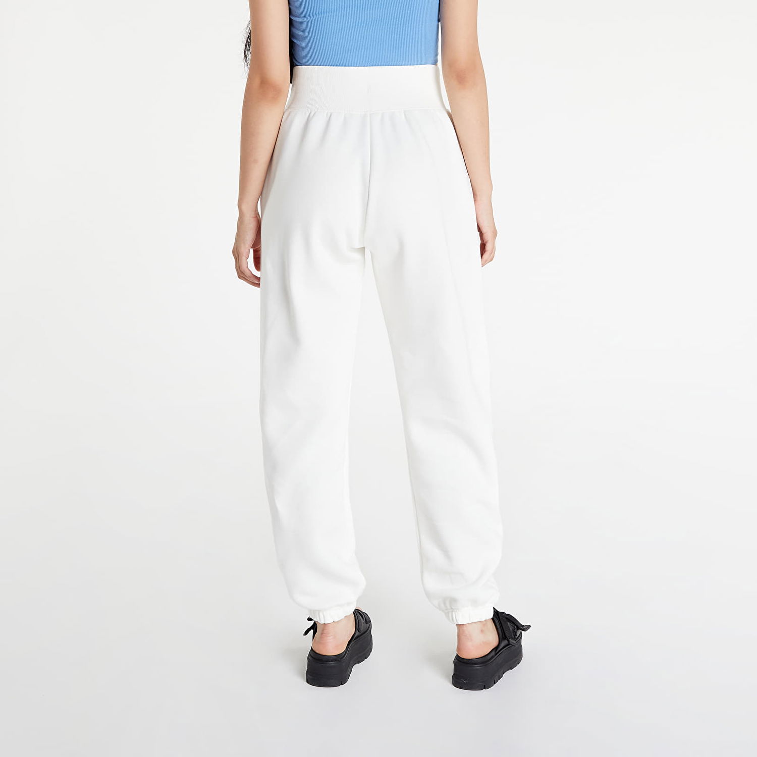 Tepláky Nike Sportswear Phoenix Fleece High-Waisted Biela | DQ5887-133, 1