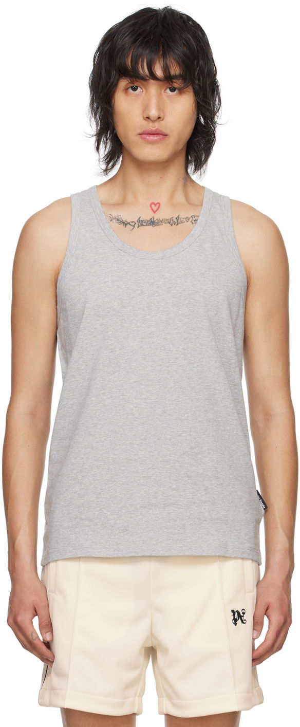 Tielko Palm Angels Essential Tank Top Šedá | PMUE002C99FAB0020808, 0