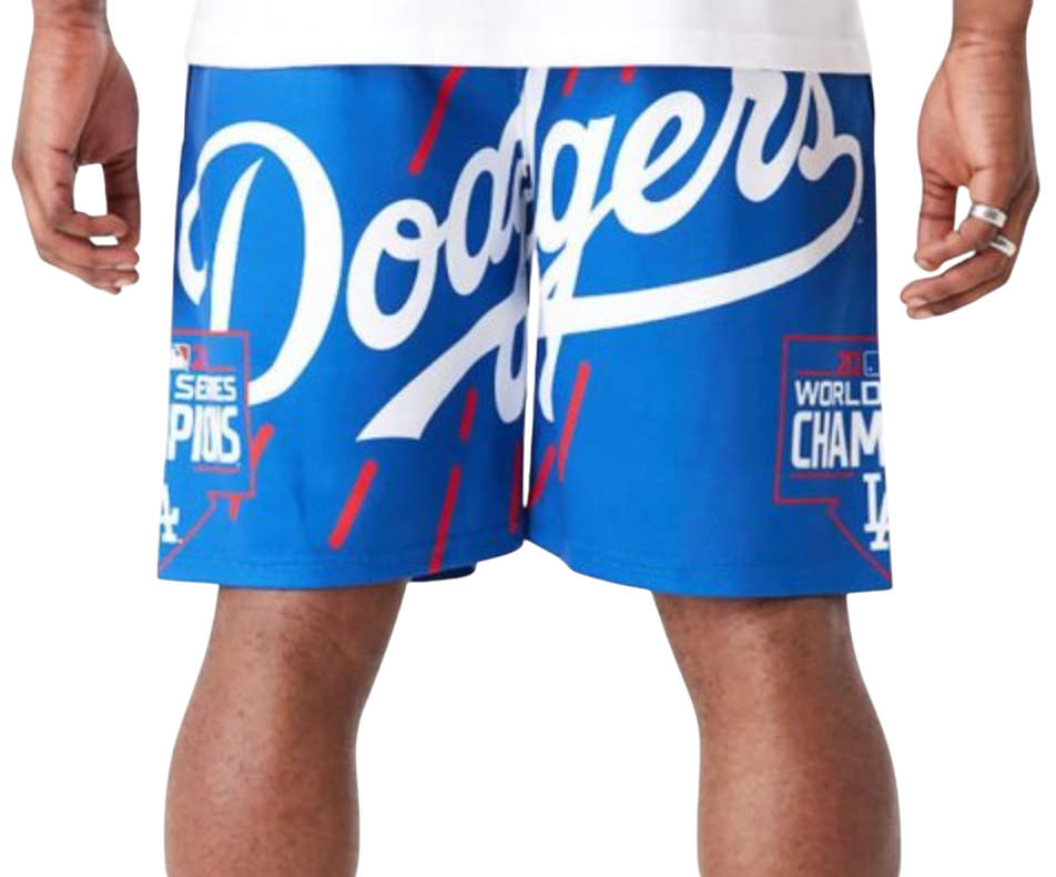 Šortky New Era LA Dodgers Script Graphic Shorts Modrá | 60502688-60502688, 1