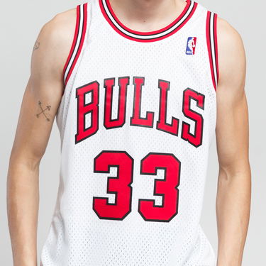 Dres Mitchell & Ness NBA Swingman Jersey Chicago Bulls Scottie Pippen #33 Biela | SMJYAC18054, 2