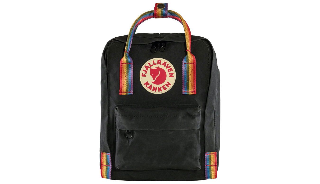 Batoh FJÄLLRÄVEN Kånken Rainbow Mini Backpack Čierna | F23621-550-907, 0