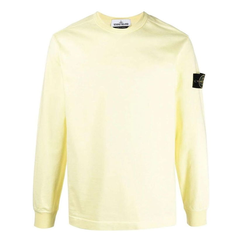 Tričko Stone Island Heavy Jersey Crewneck Sweatshirt Žltá | 741564450-V0031