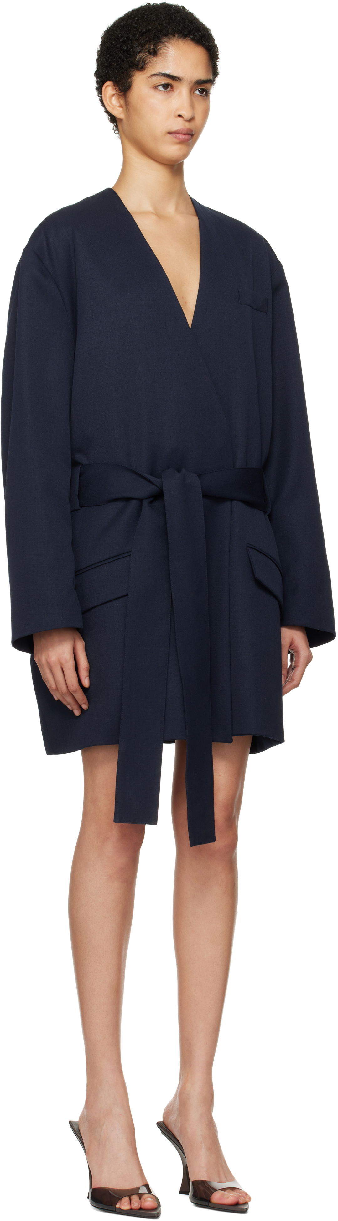 Attico Wrap Blazer Mini Dress