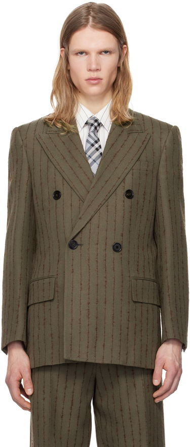 Súprava Burberry Burberry Tailored Double-Breasted Blazer Zelené | 8103522, 0