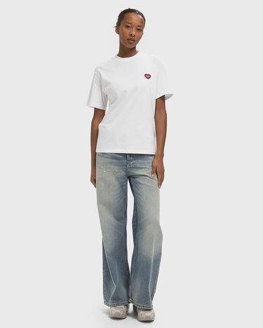Tričko Carhartt WIP Short Sleeve Heart Patch T-Shirt Biela | I032318-1WZ.XX, 1