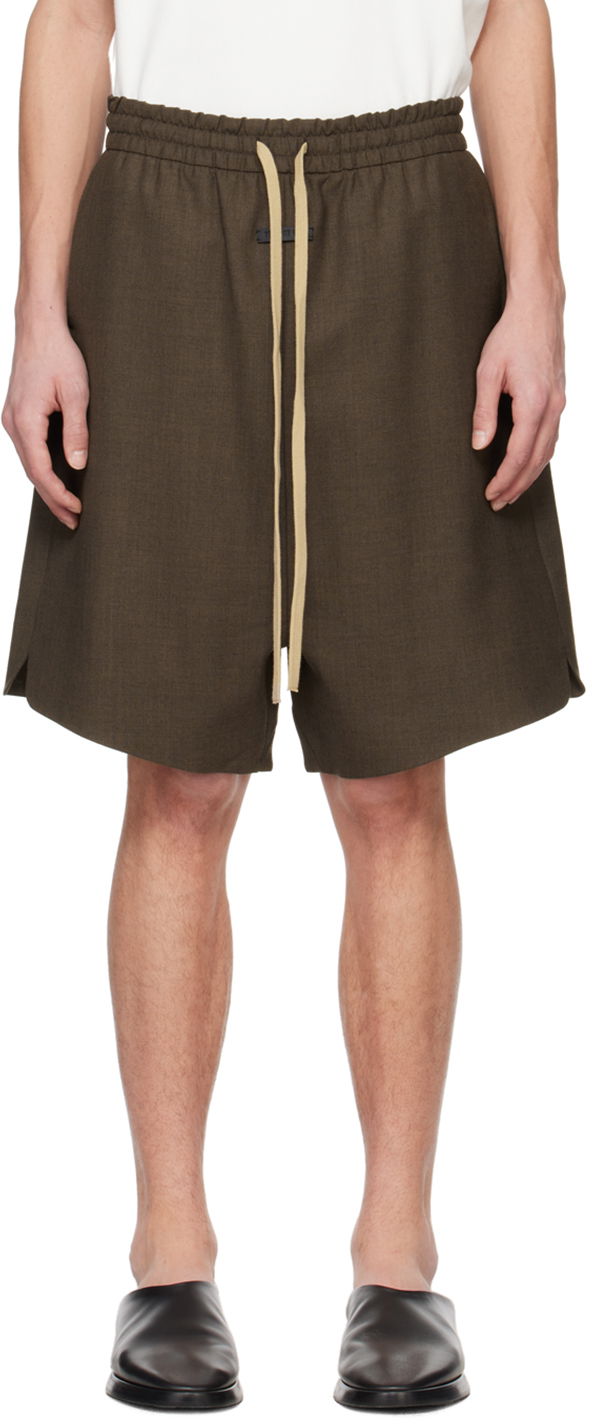 Šortky Fear of God Brown Relaxed Shorts Hnedá | FG840-3411WCA