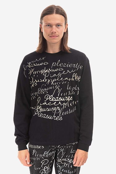 Tričko Pleasures Shatter Long T-Shirt Print Čierna | P22F022, 0